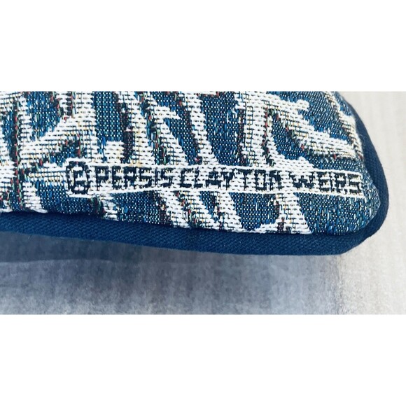 VTG Bald Eagle Tapestry Throw Pillow 18x18 USA Made Winter Wildlife Decor - Picture 3 of 8